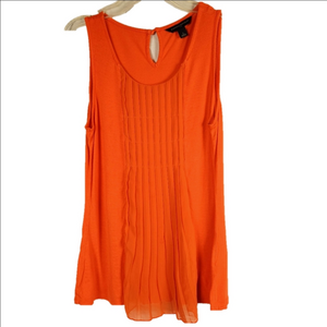 Orange Sleeveless Top Size Small
